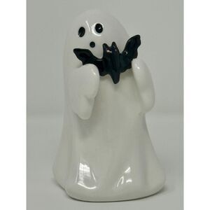 New Hyde & EEK 4.5" Ceramic Ghost with Bat Halloween Figurine Target 2025